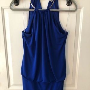 Striking Blue Cocktail Dress